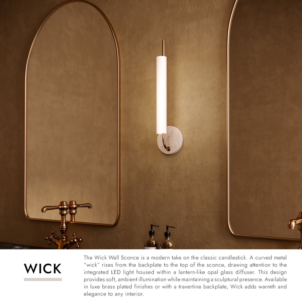 Wick 20-in Wall Sconce