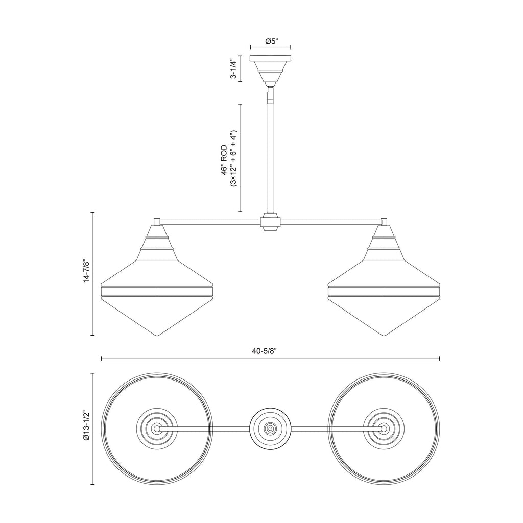 Willard 41-in Linear Pendant