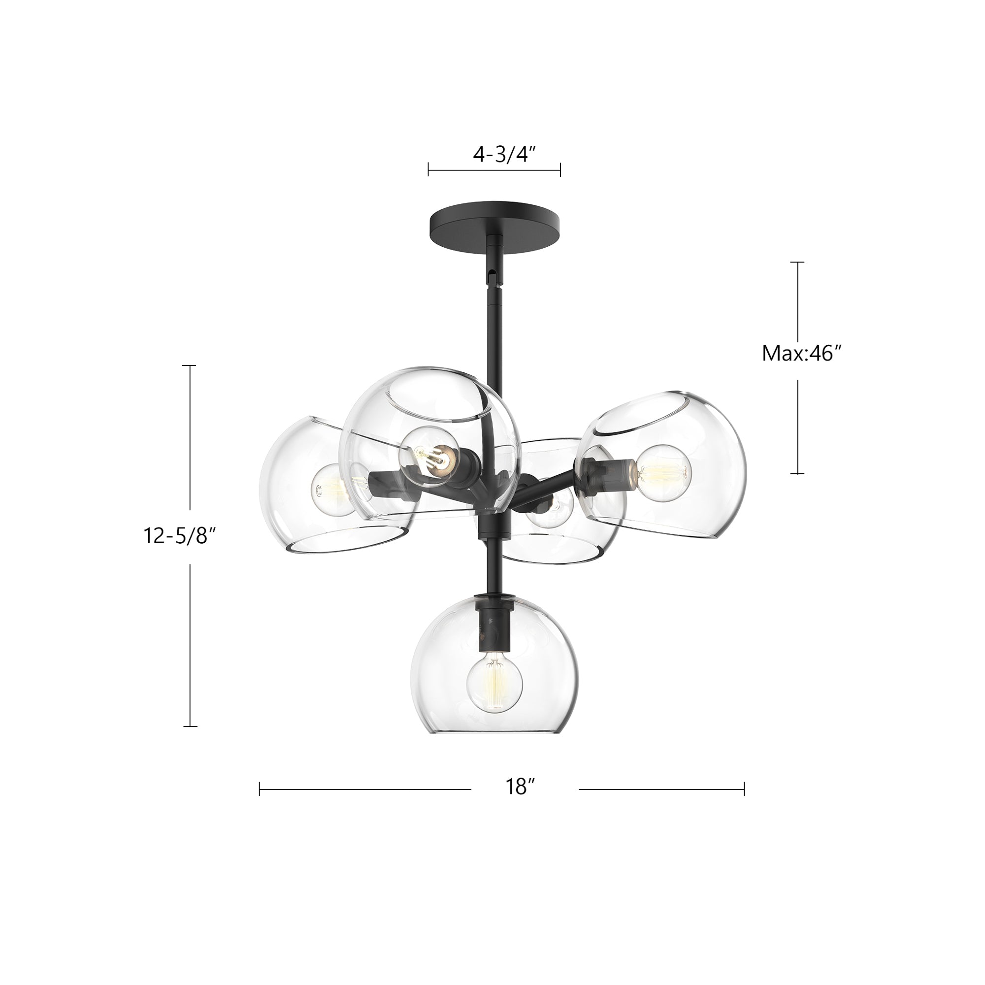 Willow 18-in Chandelier