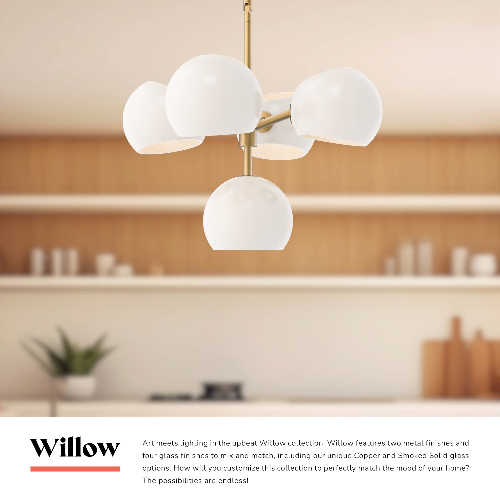 Willow 18-in Chandelier