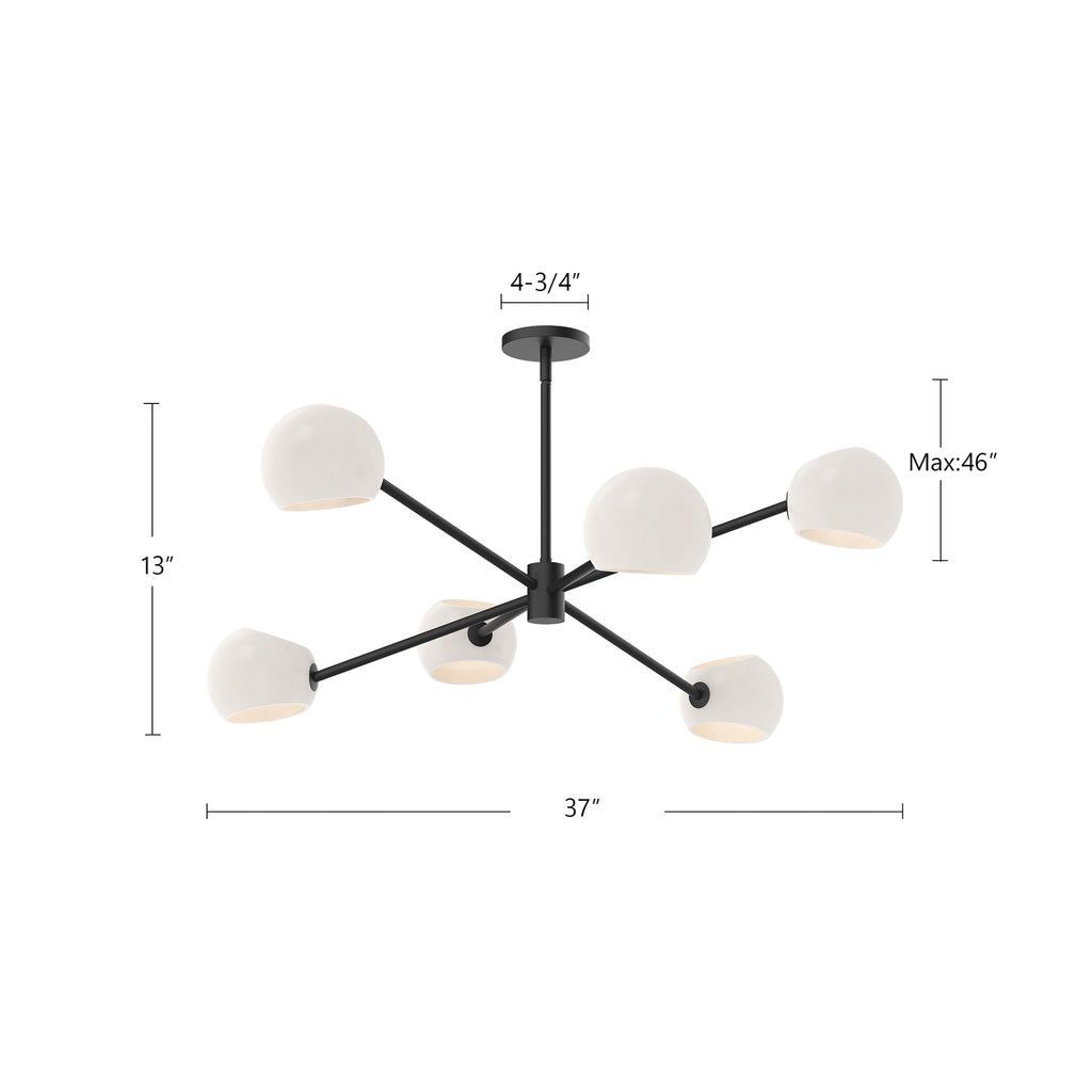 Willow 37-in Chandelier