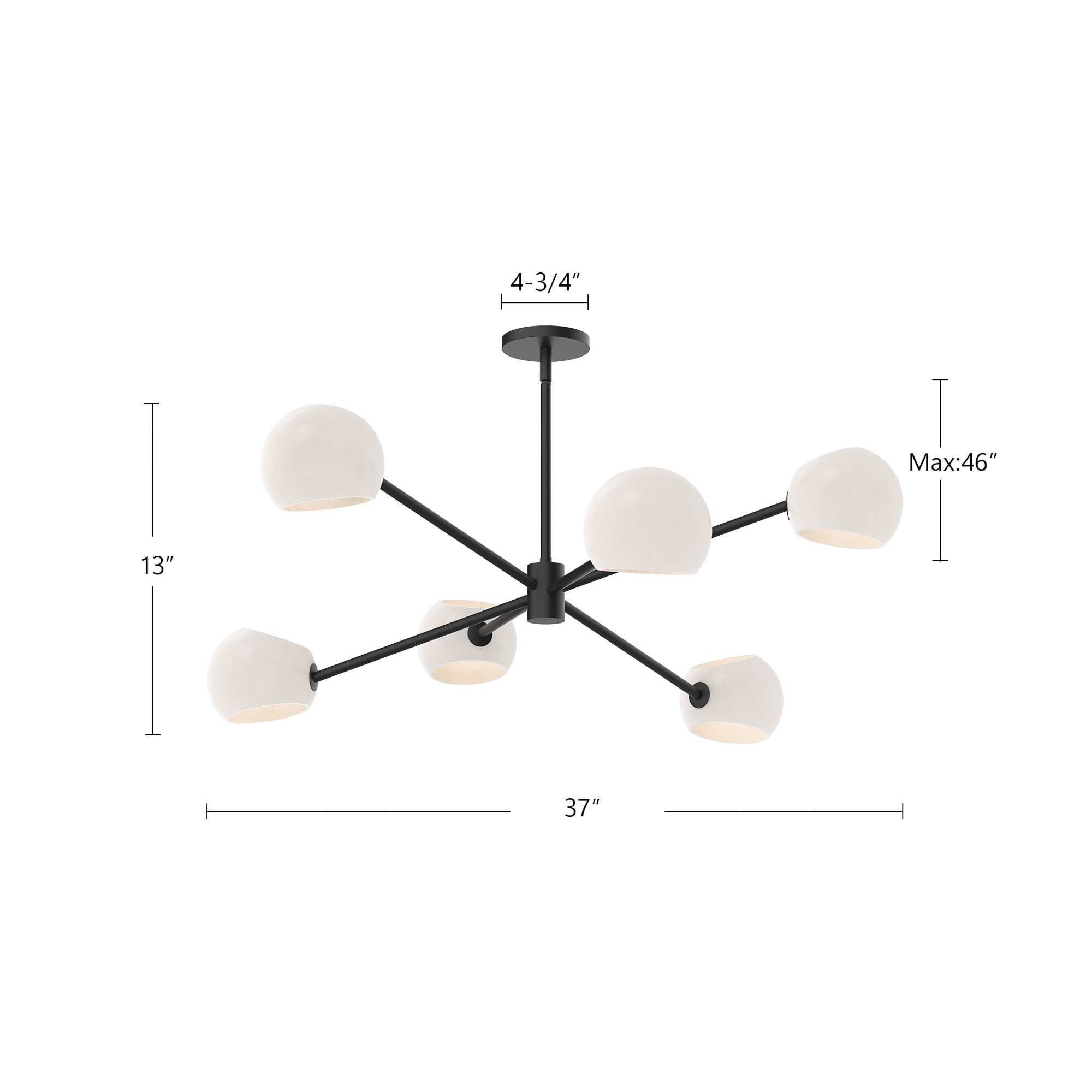 Willow 37-in Chandelier