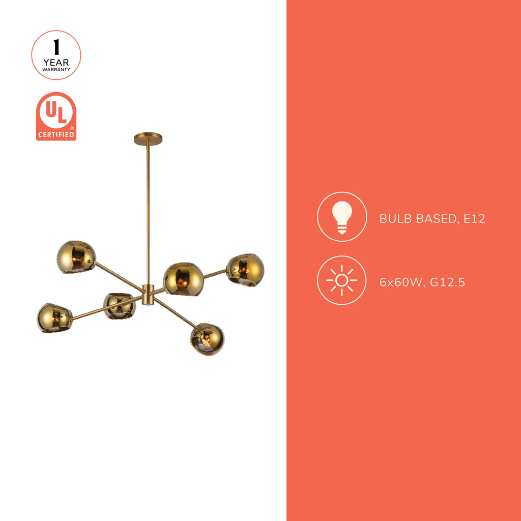 Willow 37-in Chandelier