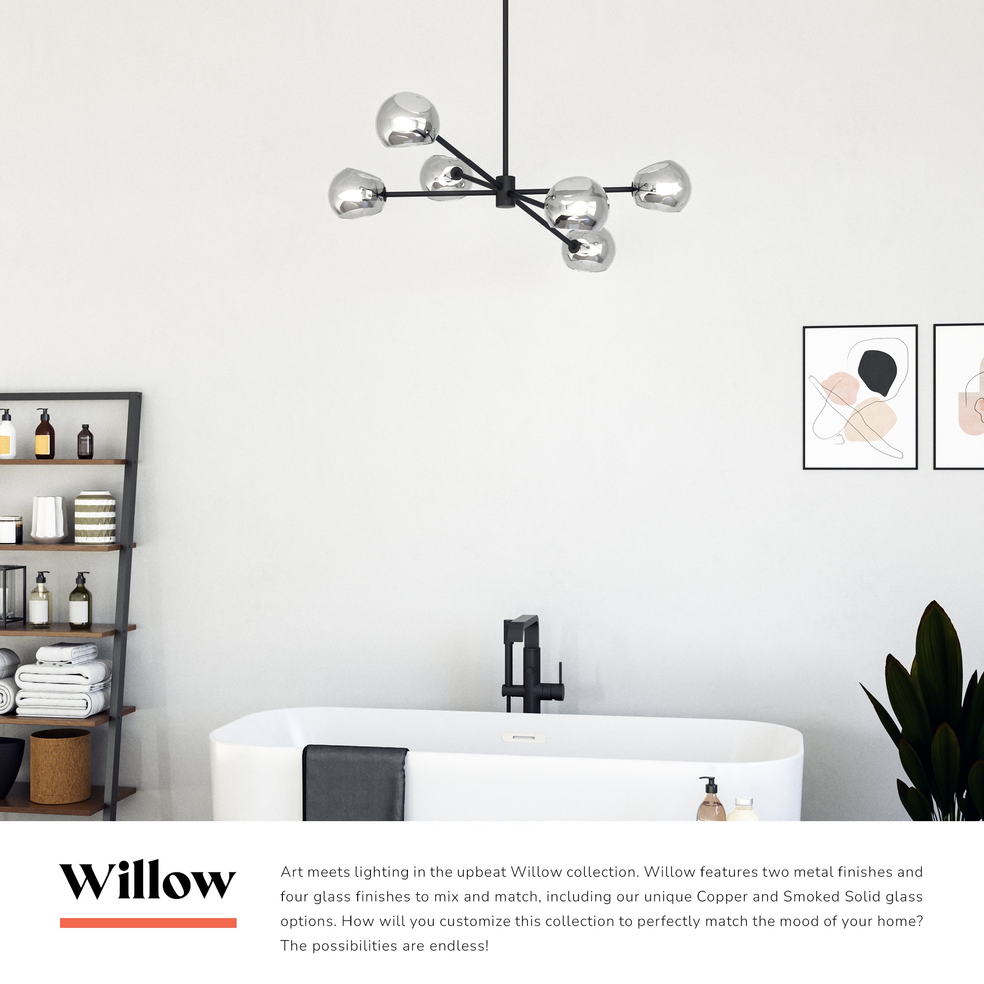 Willow 37-in Chandelier
