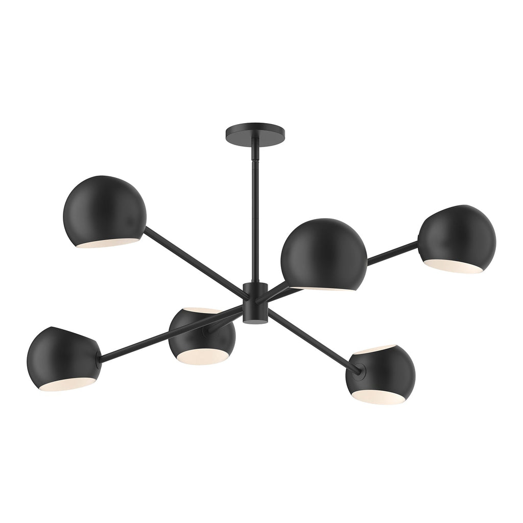 Willow 37-in Chandelier — Matte Black