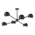Willow 37-in Chandelier — Matte Black
