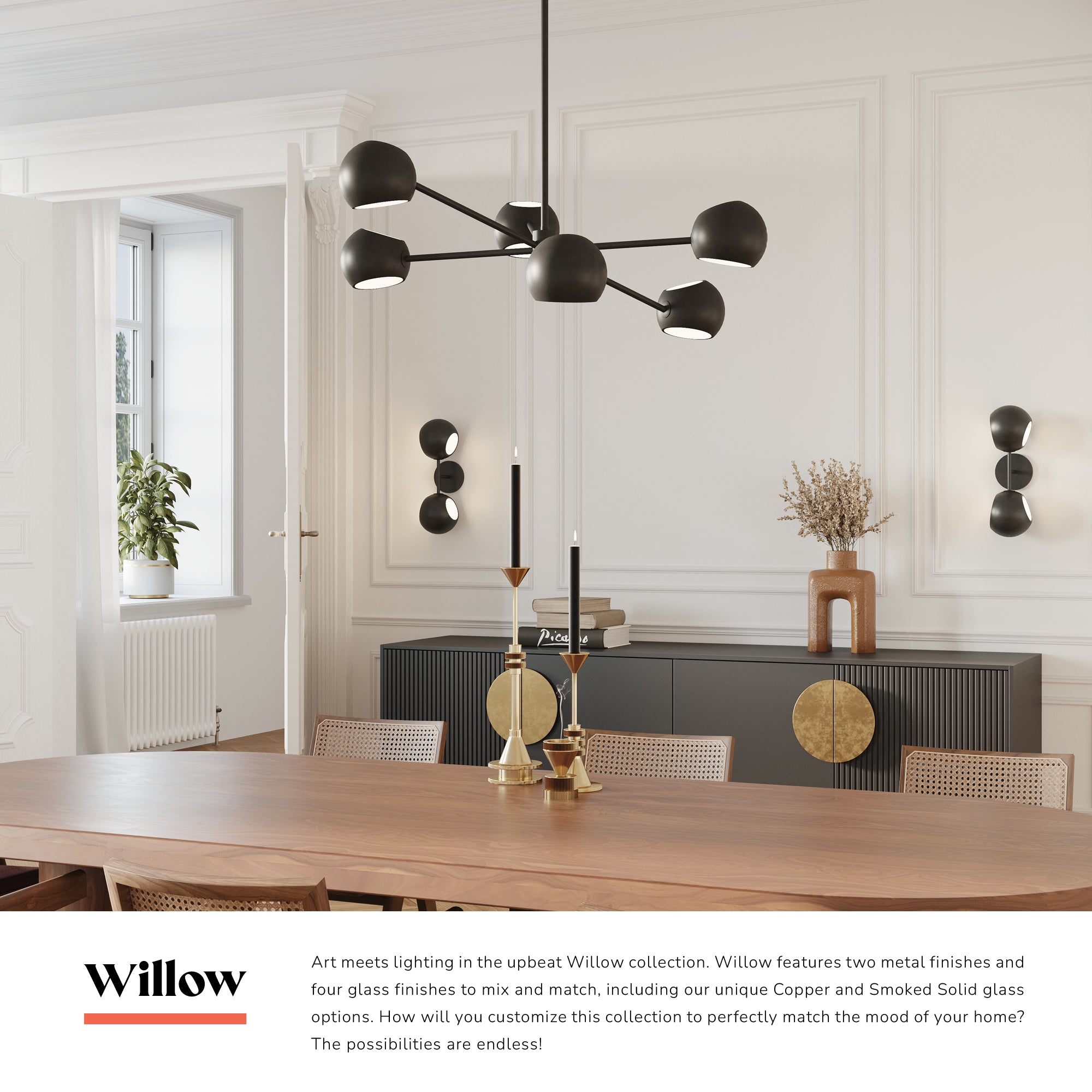 Willow 37-in Chandelier