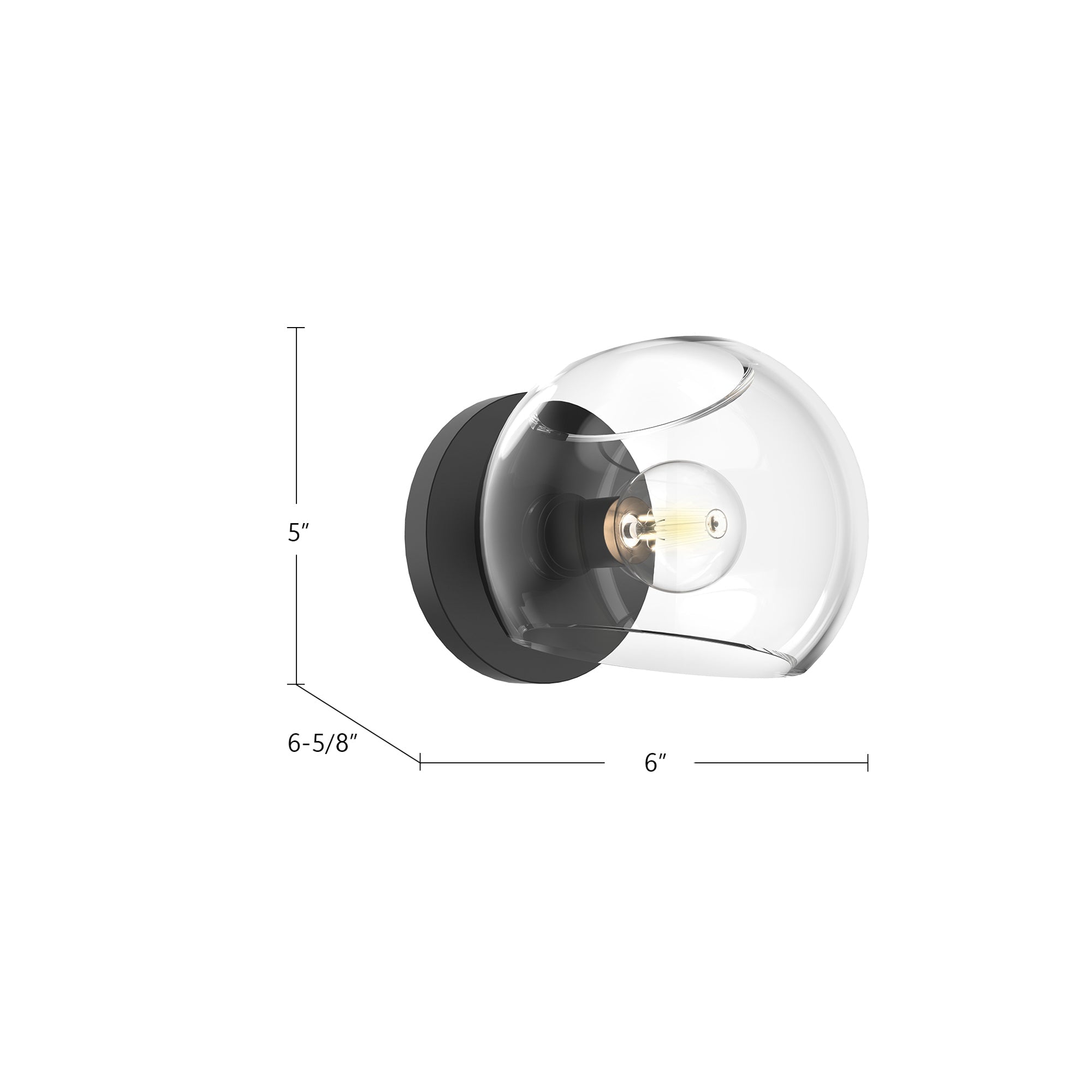 Willow 6-in Wall/Vanity Light