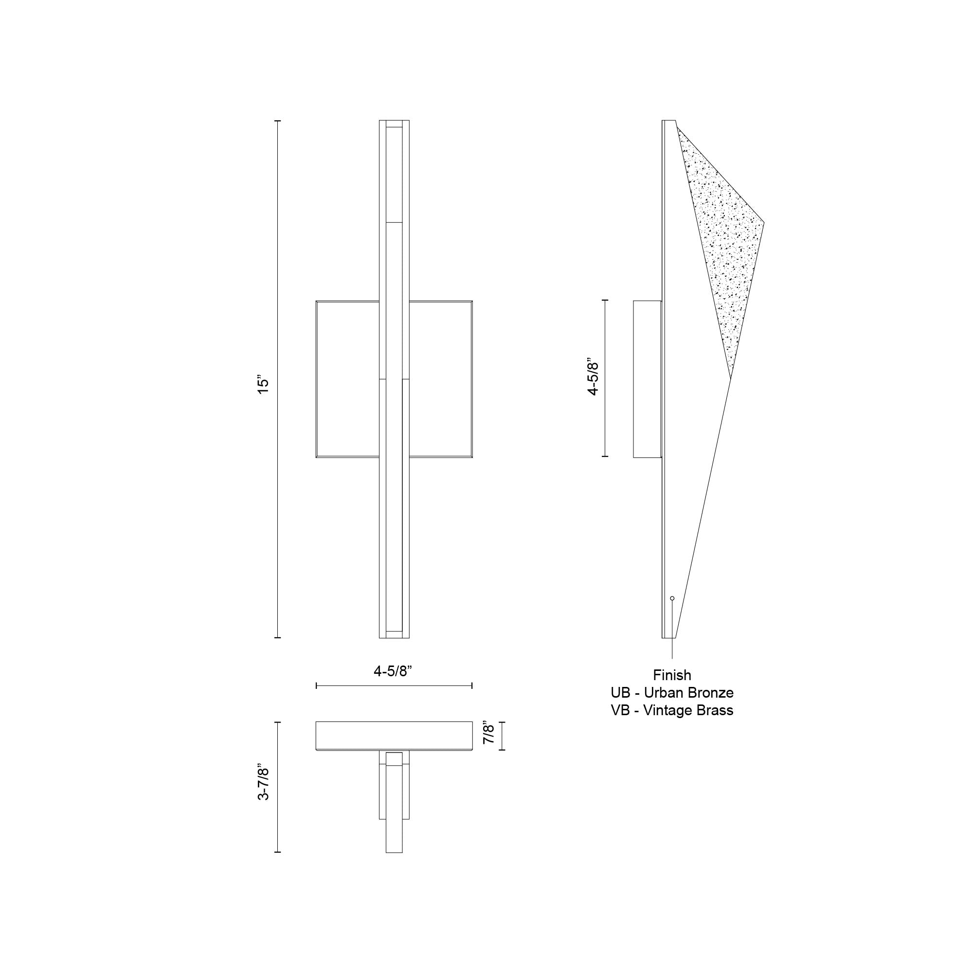 Tachi 15-in Wall Sconce