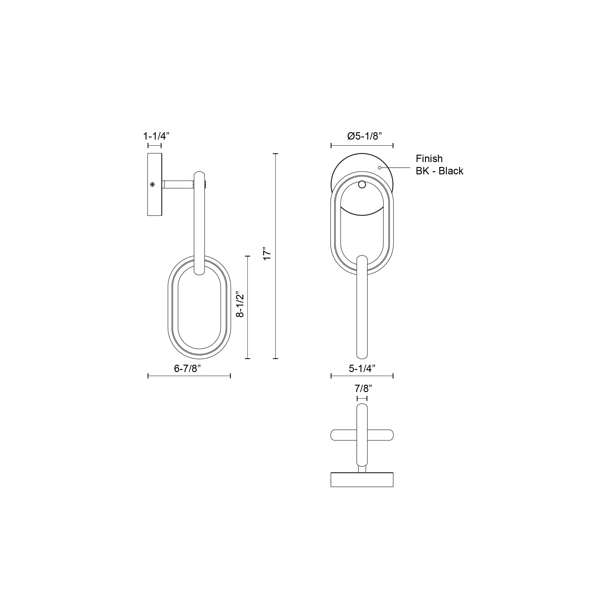Airen 17-inch Wall Sconce
