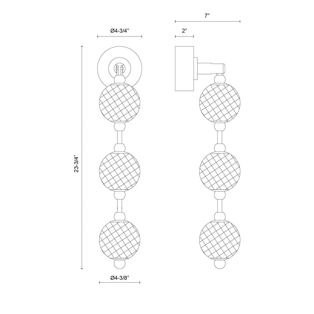 Marni 23-in Wall/Vanity Light
