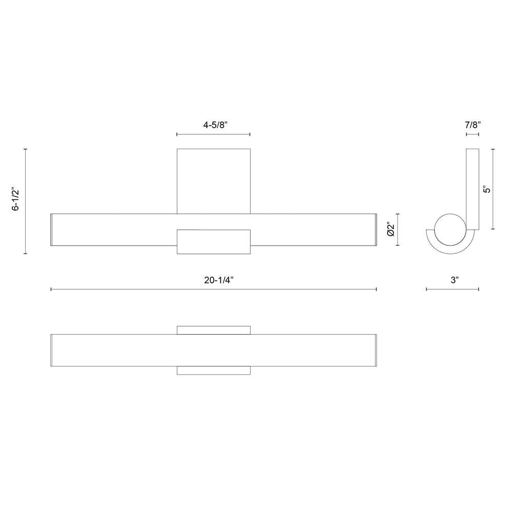 Apollo 20-in Wall/Vanity Light