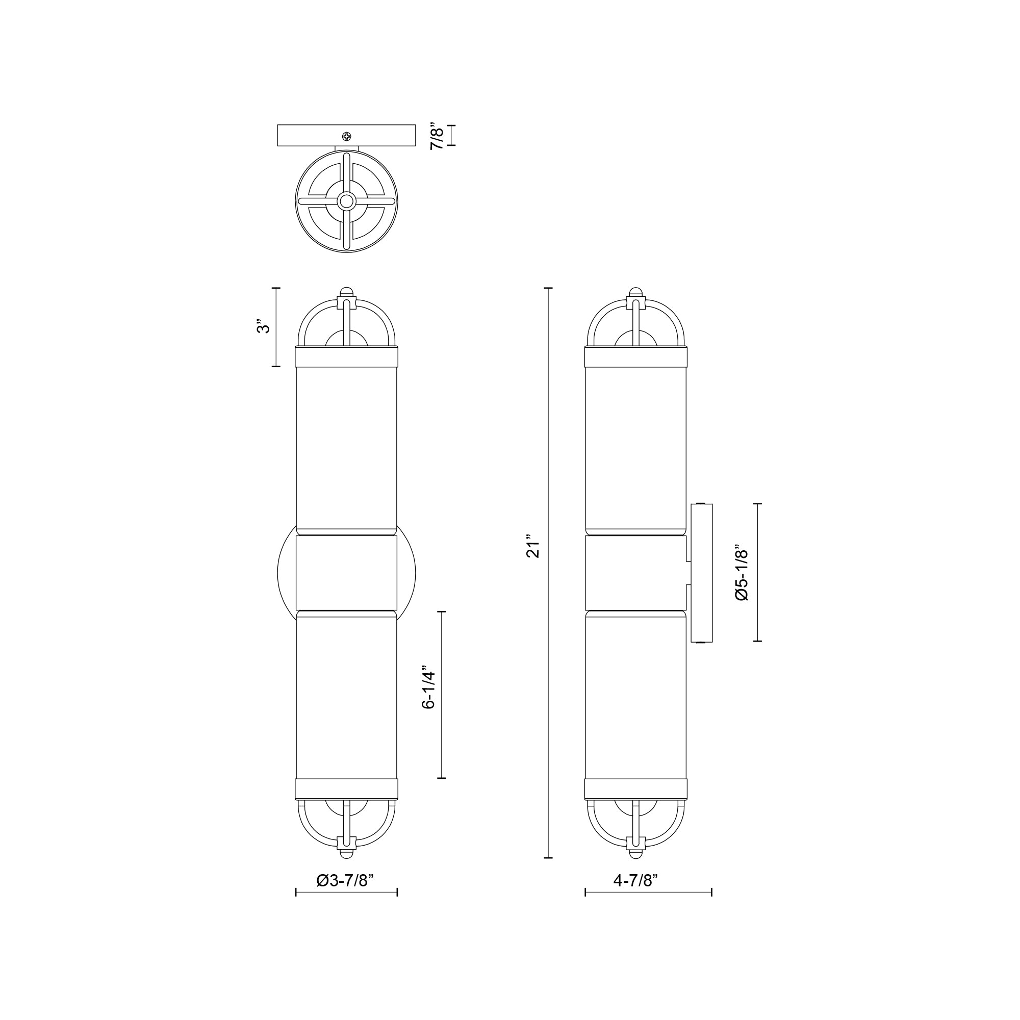 Lancaster 21-in Wall/Vanity Light