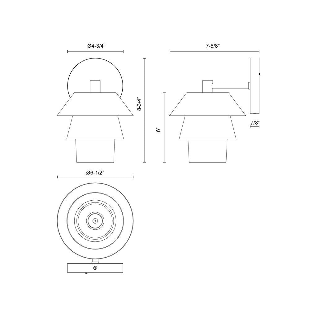 Tetsu 6-in Wall/Vanity Light