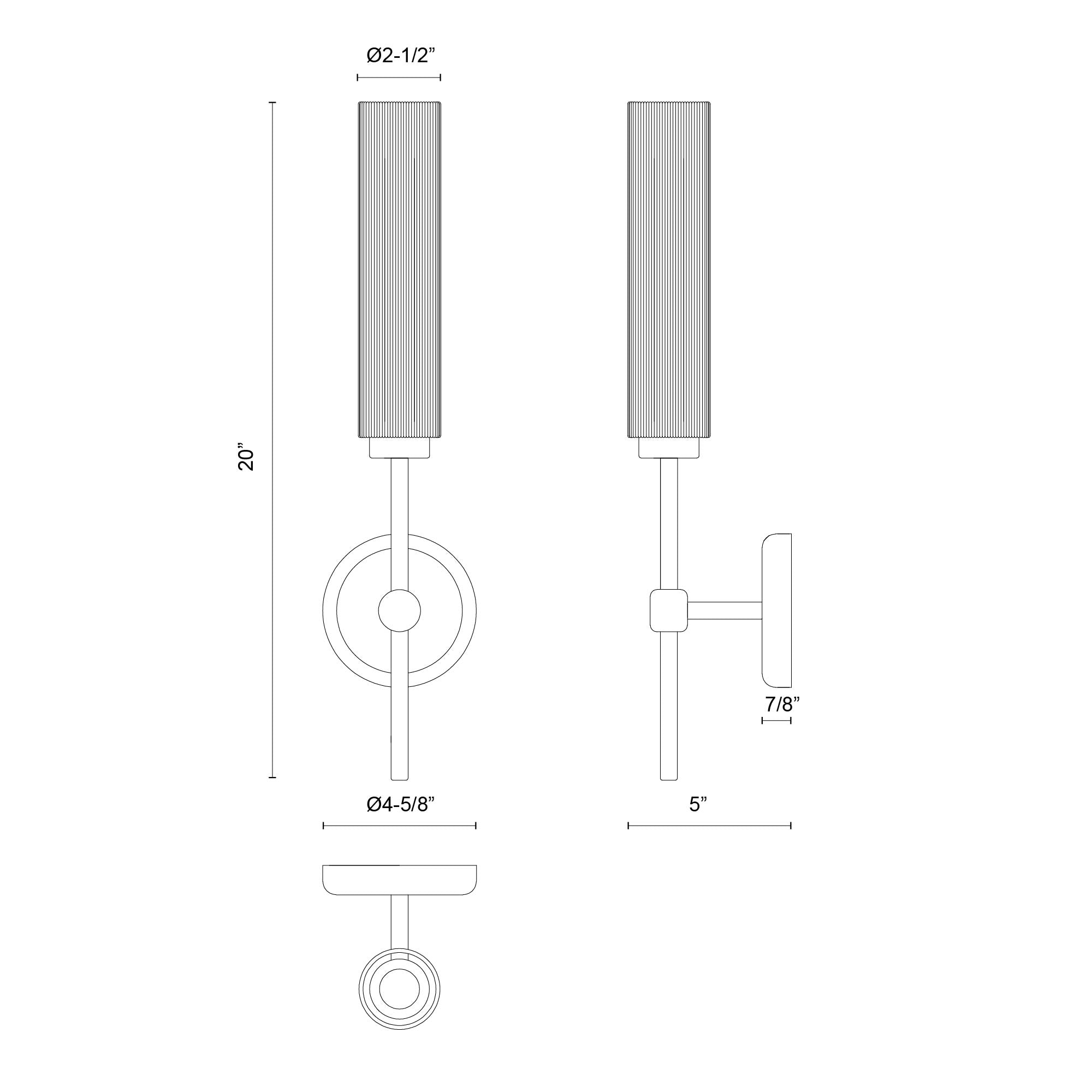 Colby 20-in Wall/Vanity Light