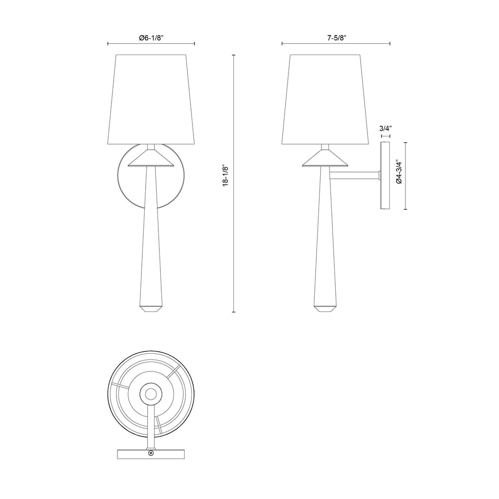 Bridgette 6-in Wall/Vanity Light