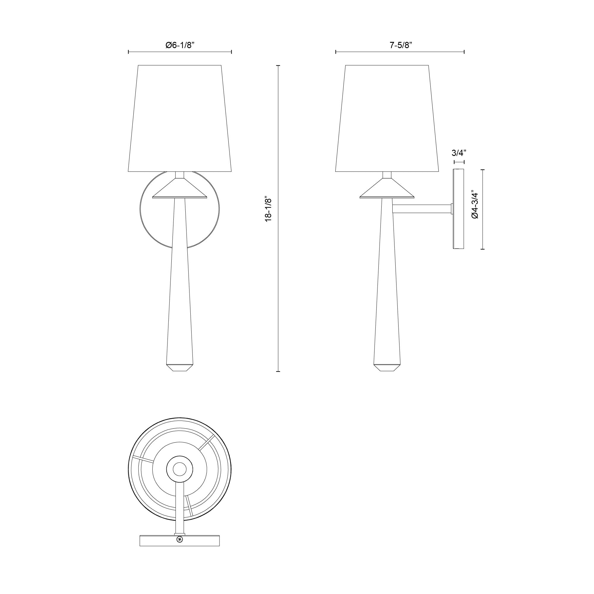 Bridgette 6-in Wall/Vanity Light