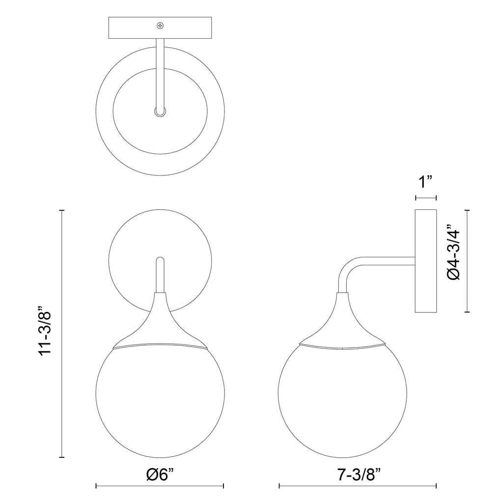 New 12-in Wall/Vanity Light