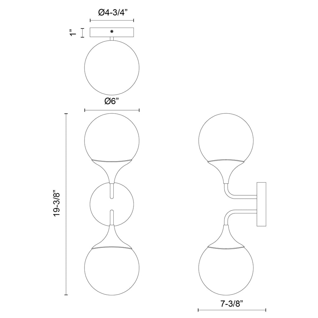 New 19-in Wall/Vanity Light