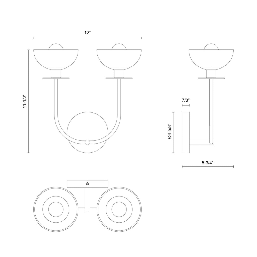 Sylvia 12-in Wall/Vanity Light