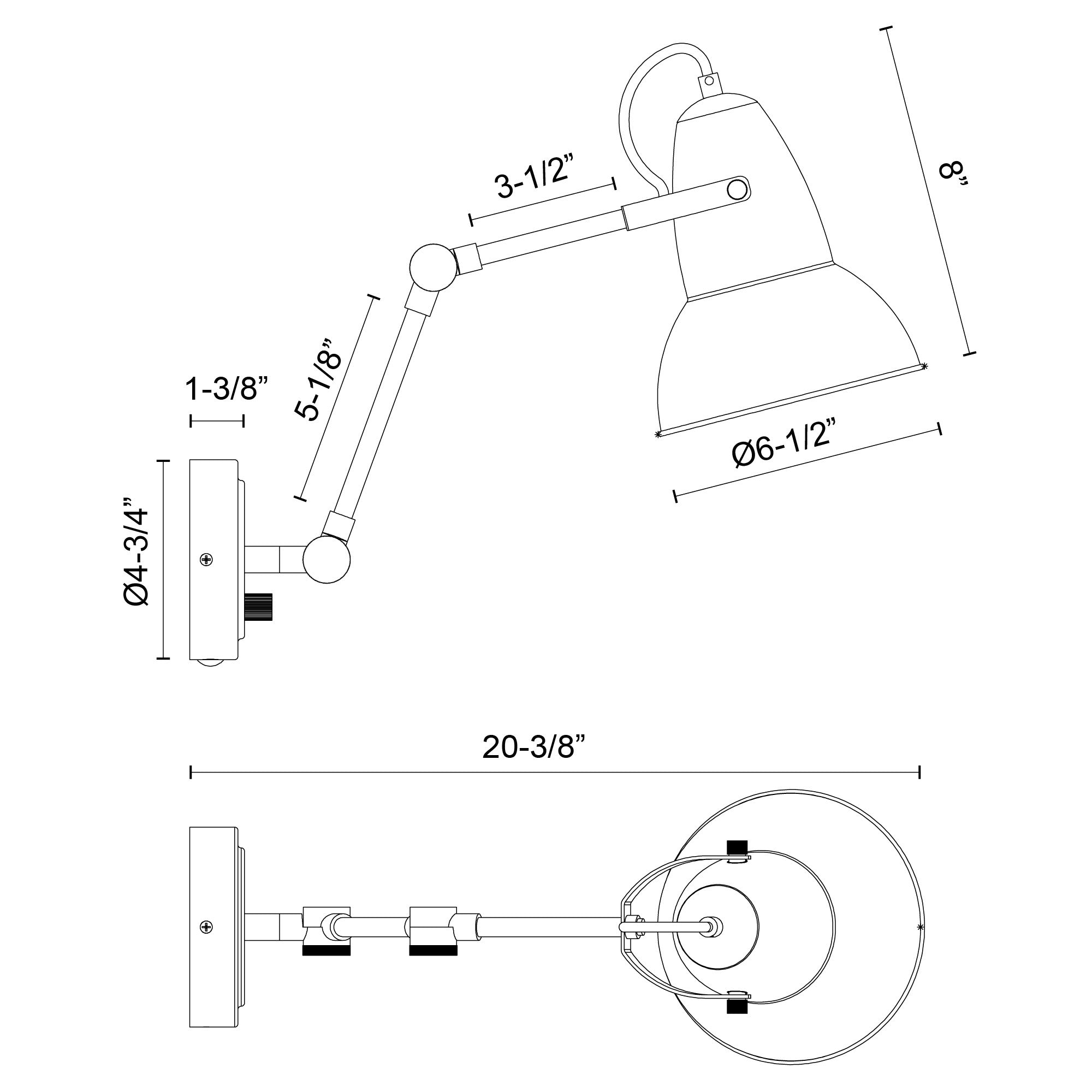 Felix 6-in Wall/Vanity Light