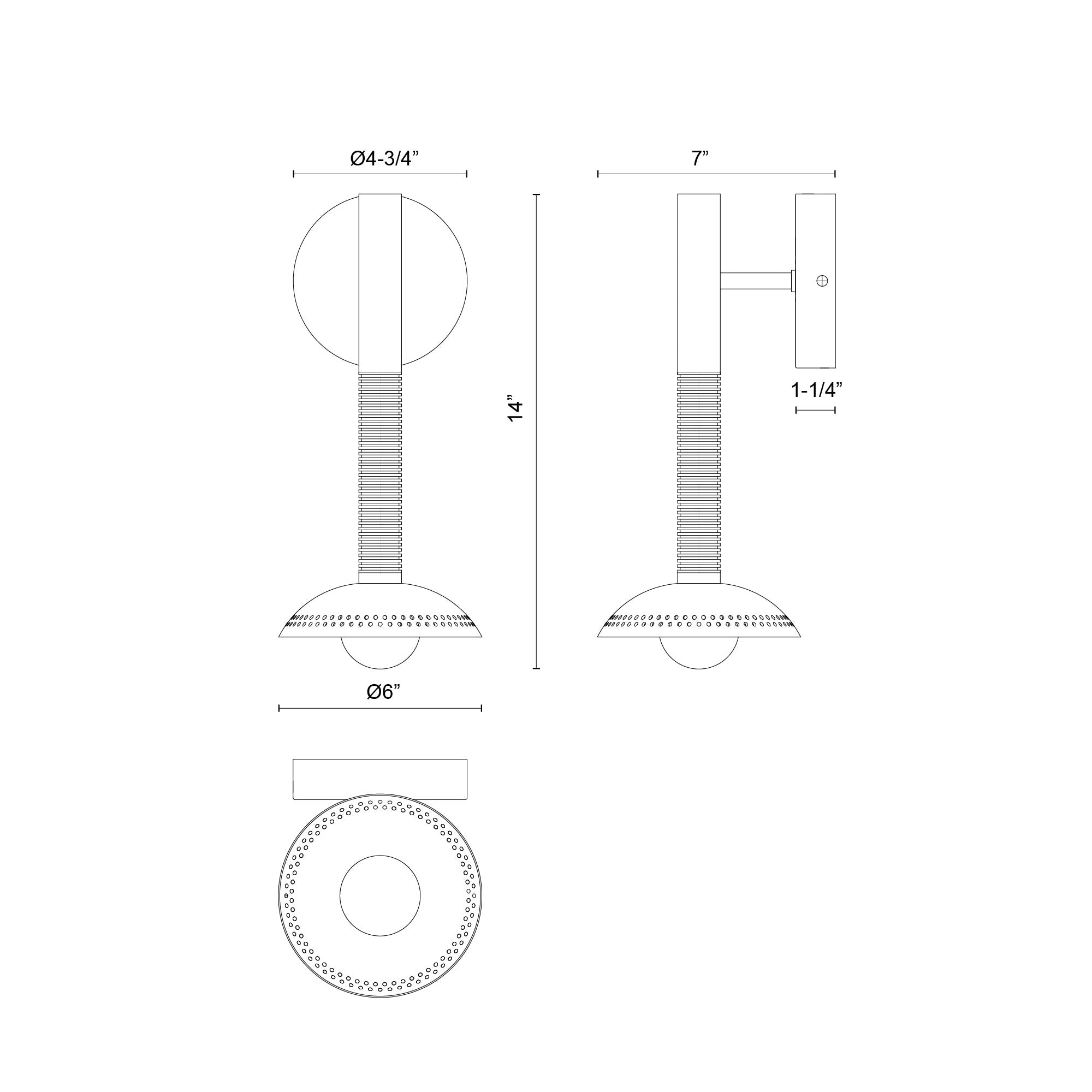 Arden 14-in (With Shade) Wall/Vanity Light