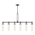 Wynwood 52-in Linear Pendant — Urban Bronze/Glossy Opal