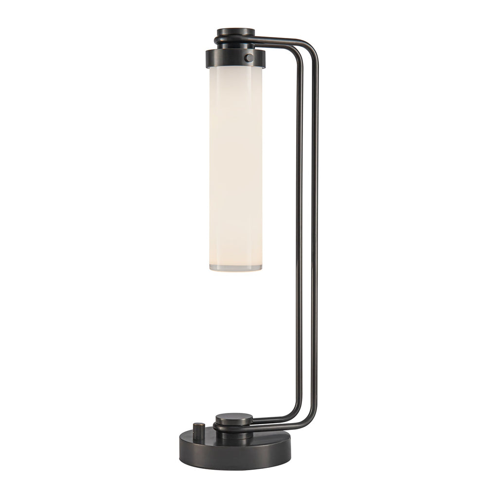 Wynwood 22-in Table Lamp — Urban Bronze/Glossy Opal