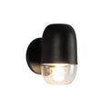 Yara 4-in Exterior Wall — Black/Clear Glass