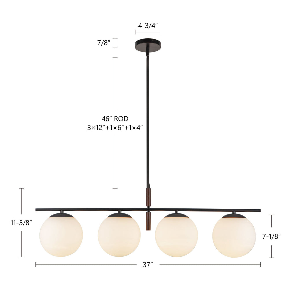 Zuri 37-in Linear Pendant