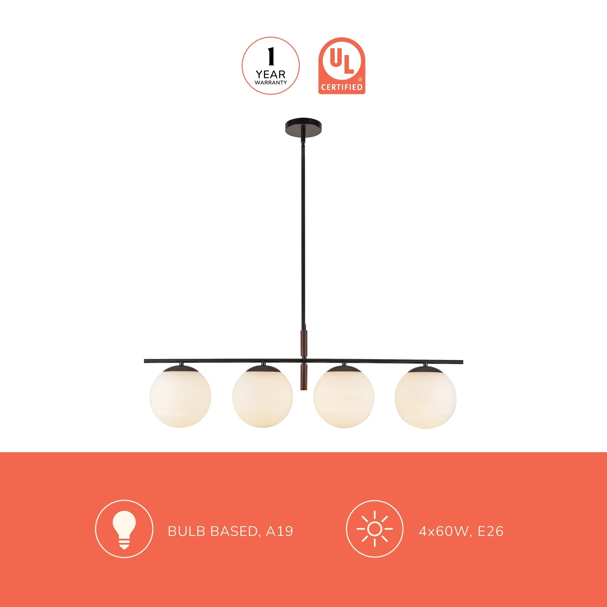 Zuri 37-in Linear Pendant