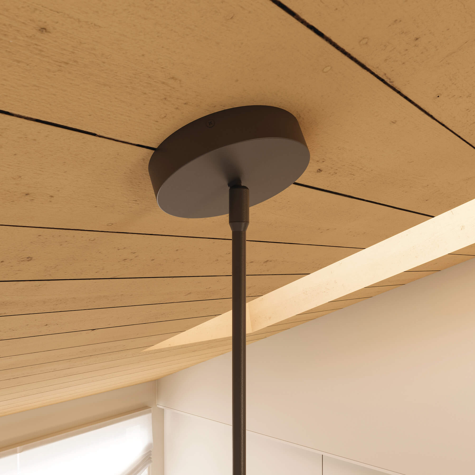 Sloped ceiling adaptor Powerstem  - Black