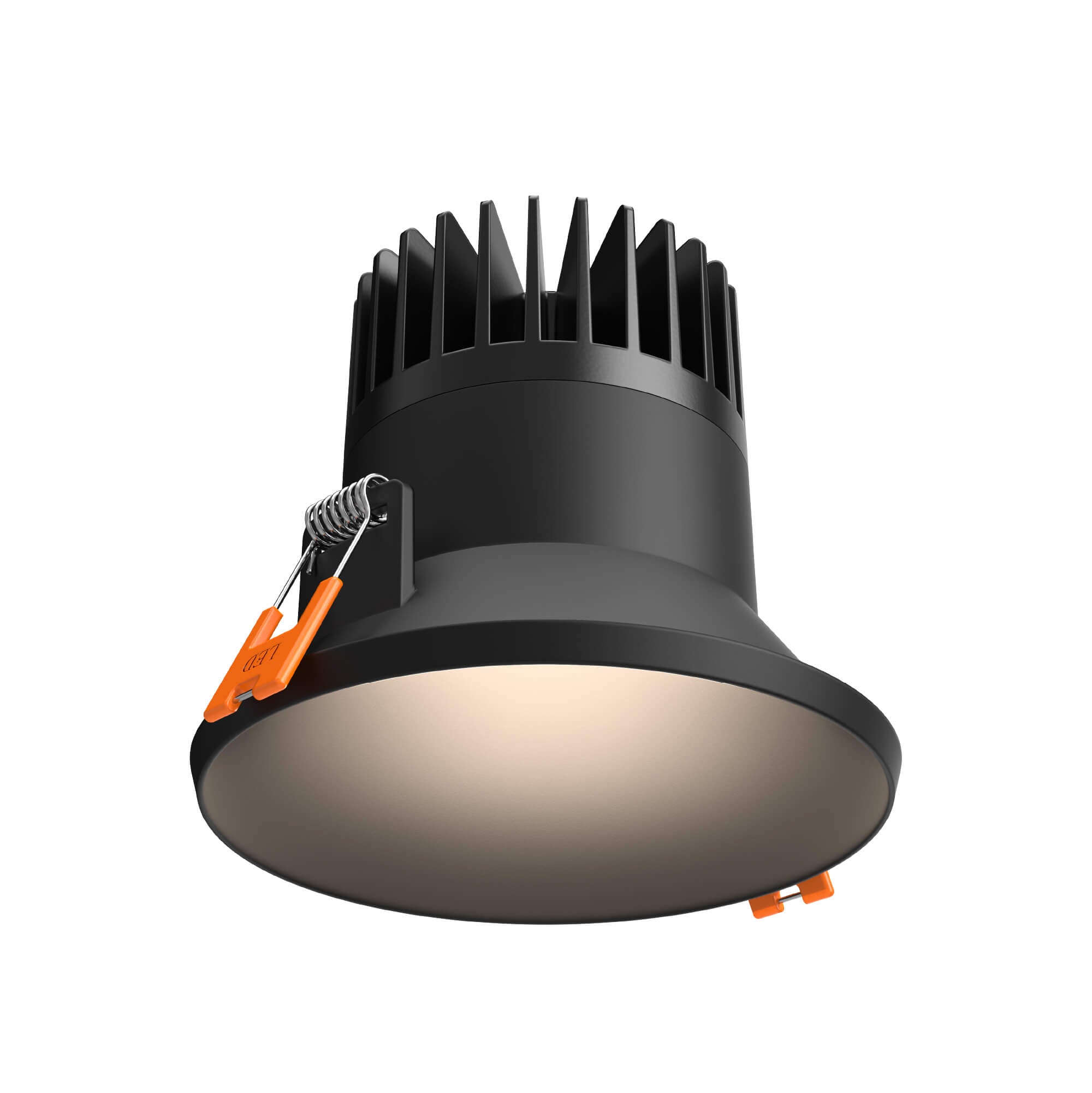 4in almost trimless downlight, 5CCT & Dim-To-Warm - Black