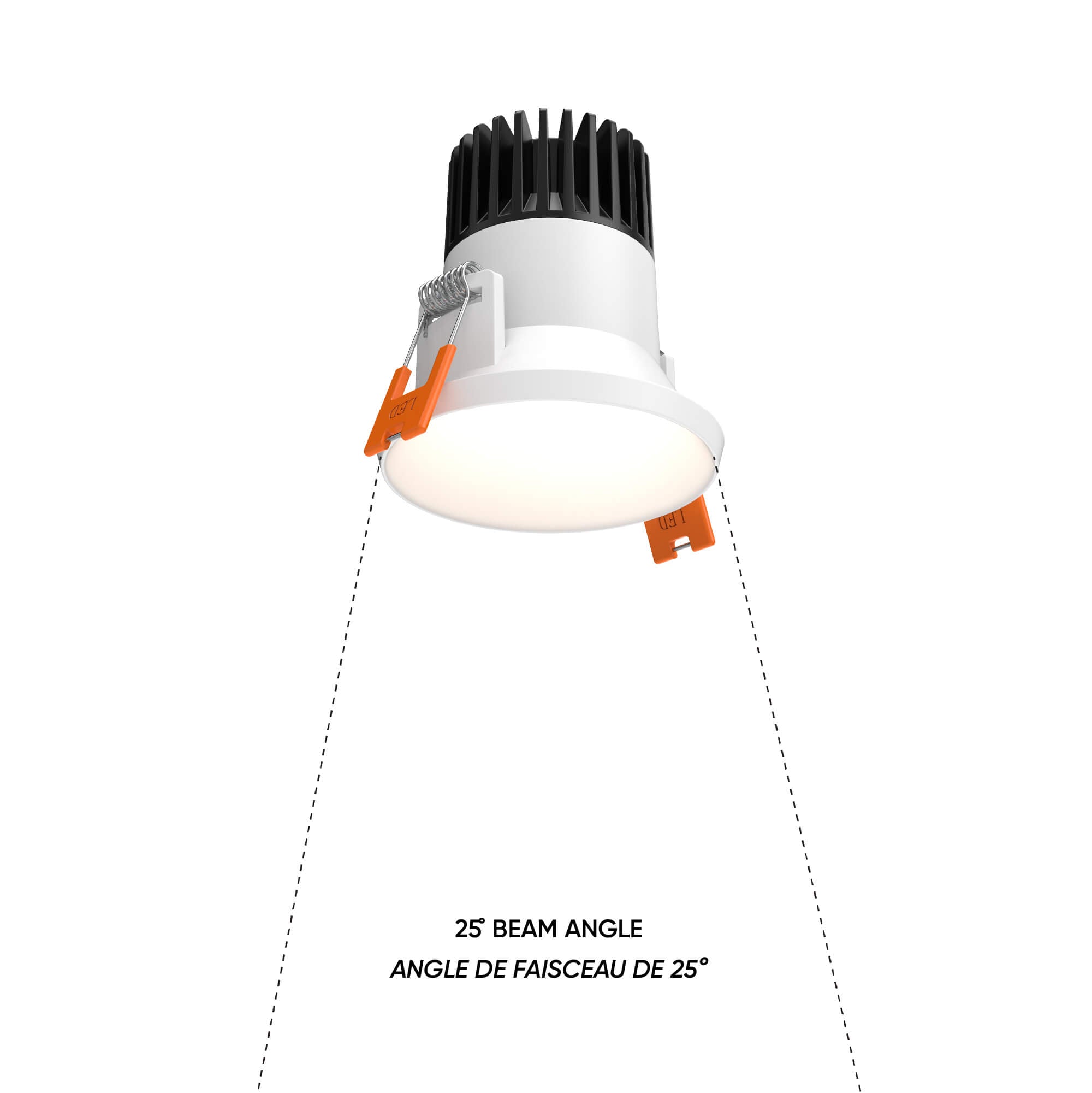 2in almost trimless downlight, 5CCT & Dim-To-Warm - Black