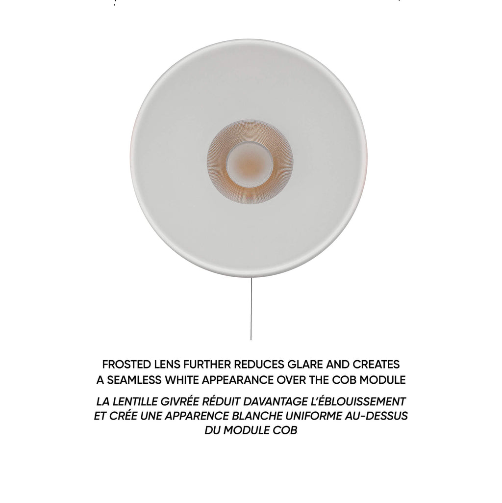 4in almost trimless downlight, 5CCT & Dim-To-Warm - Black