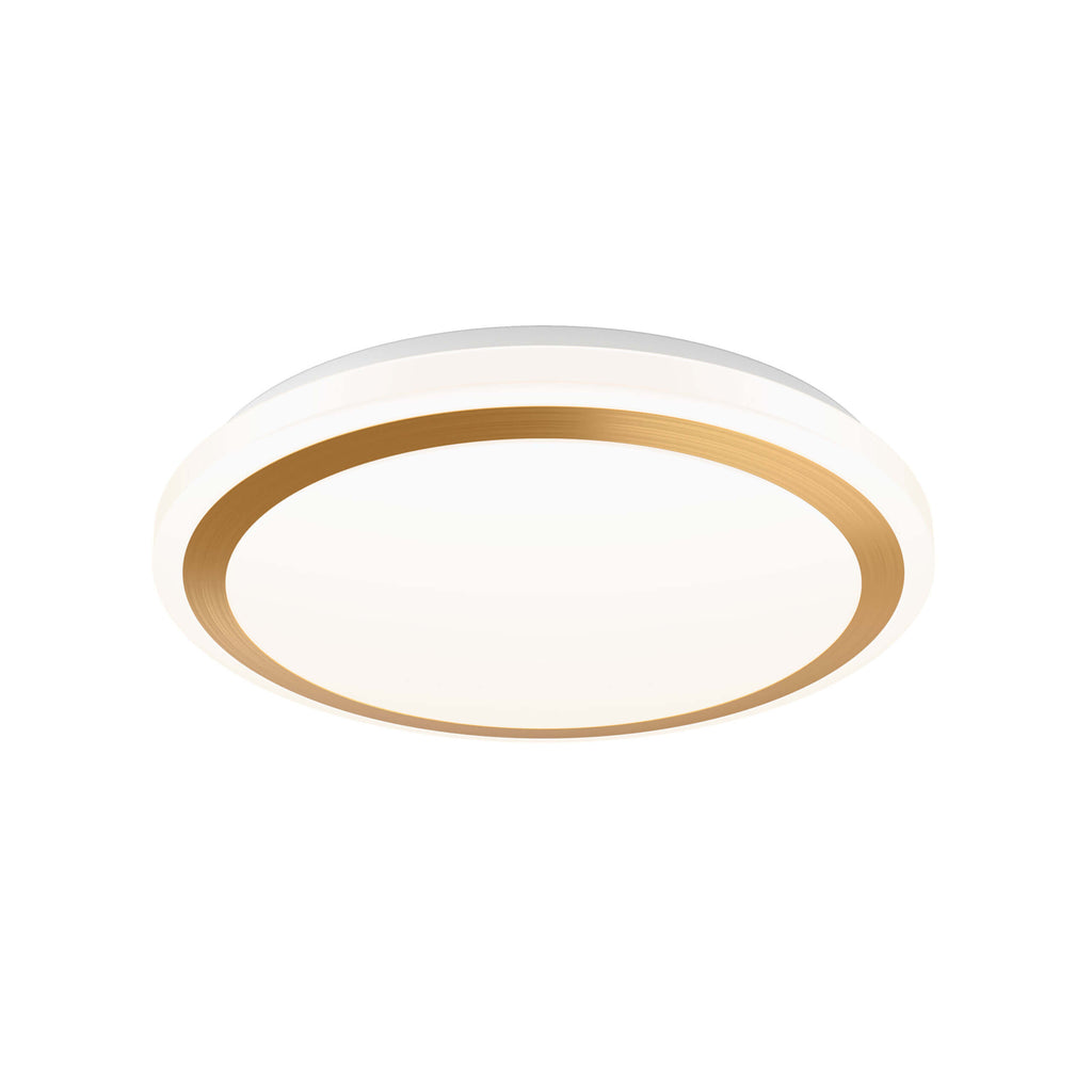 Round Glass Flush Mount with SN Trim