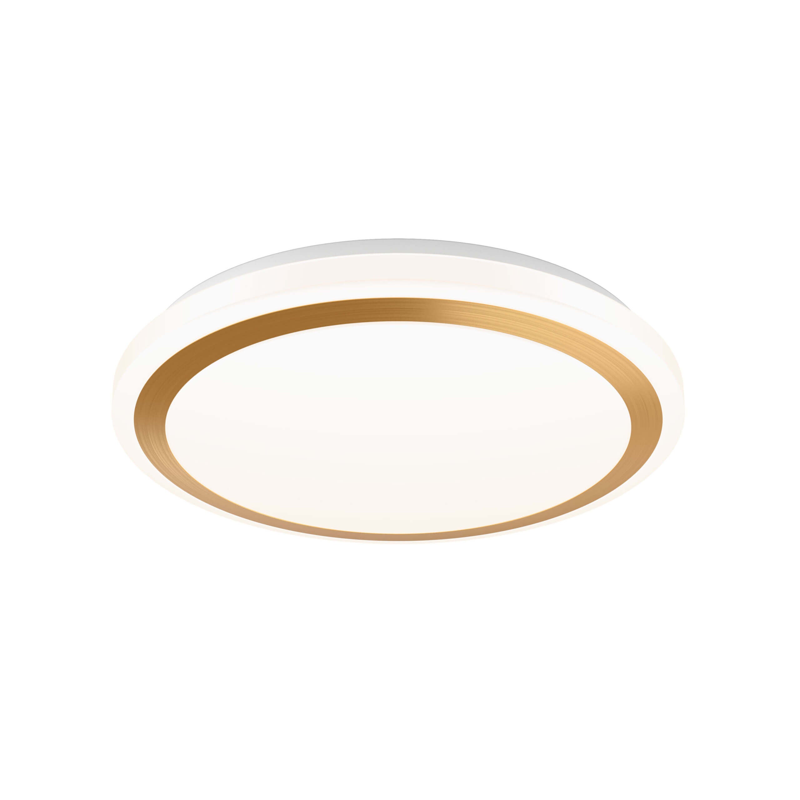 Round Glass Flush Mount with SN Trim