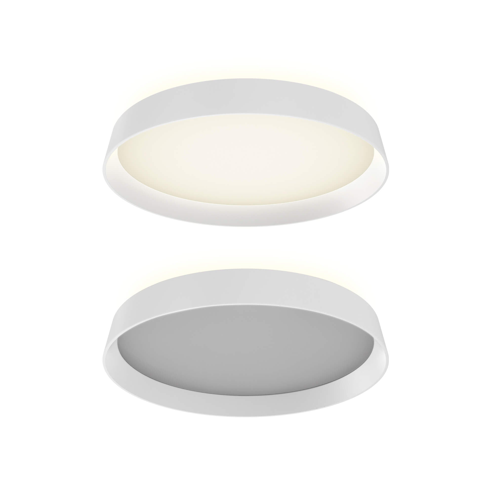Aurora 12in Dual-Light Dimmable LED Flush Mount, 5CCT - Black