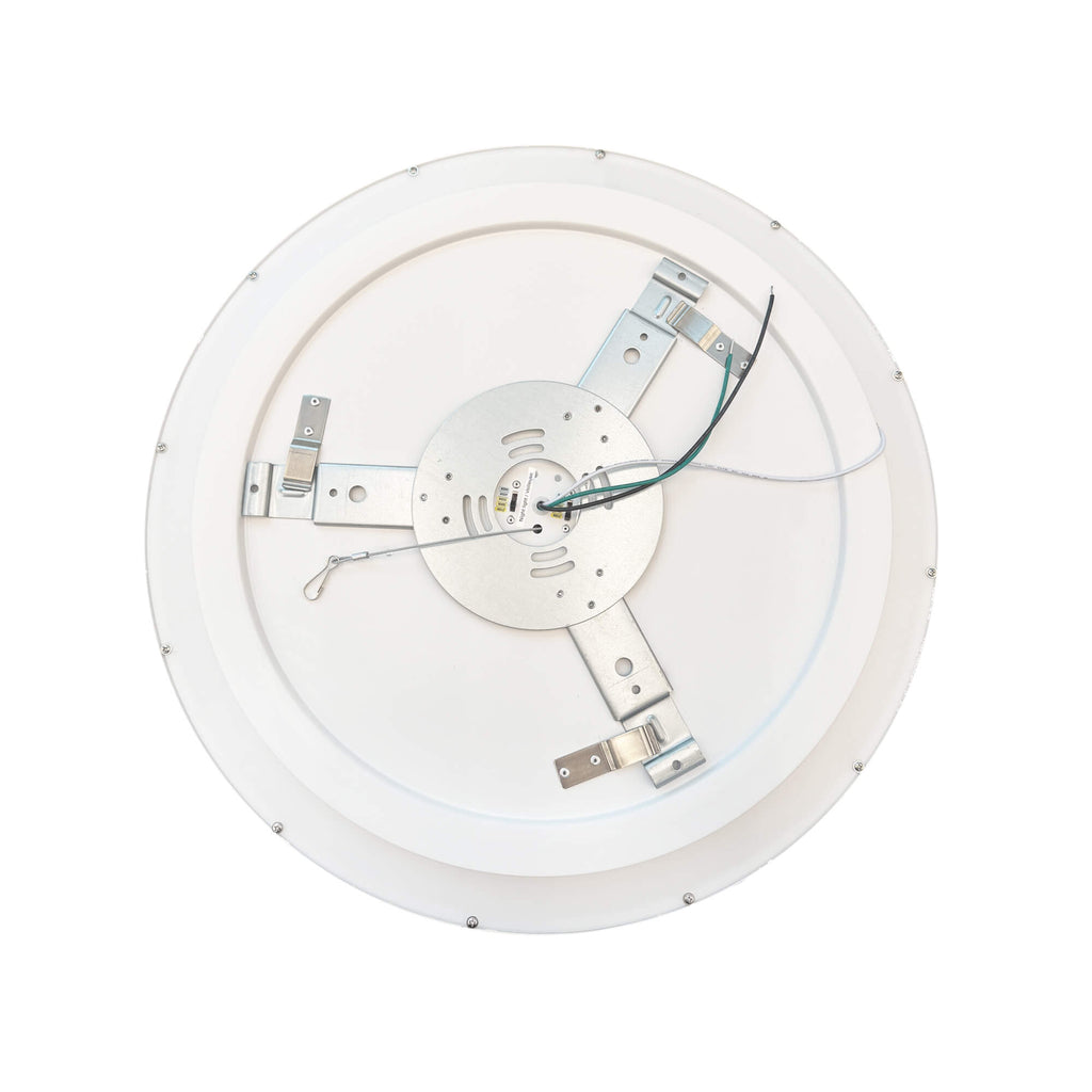 Plafonnier double 21 po — 5CCT, Noir