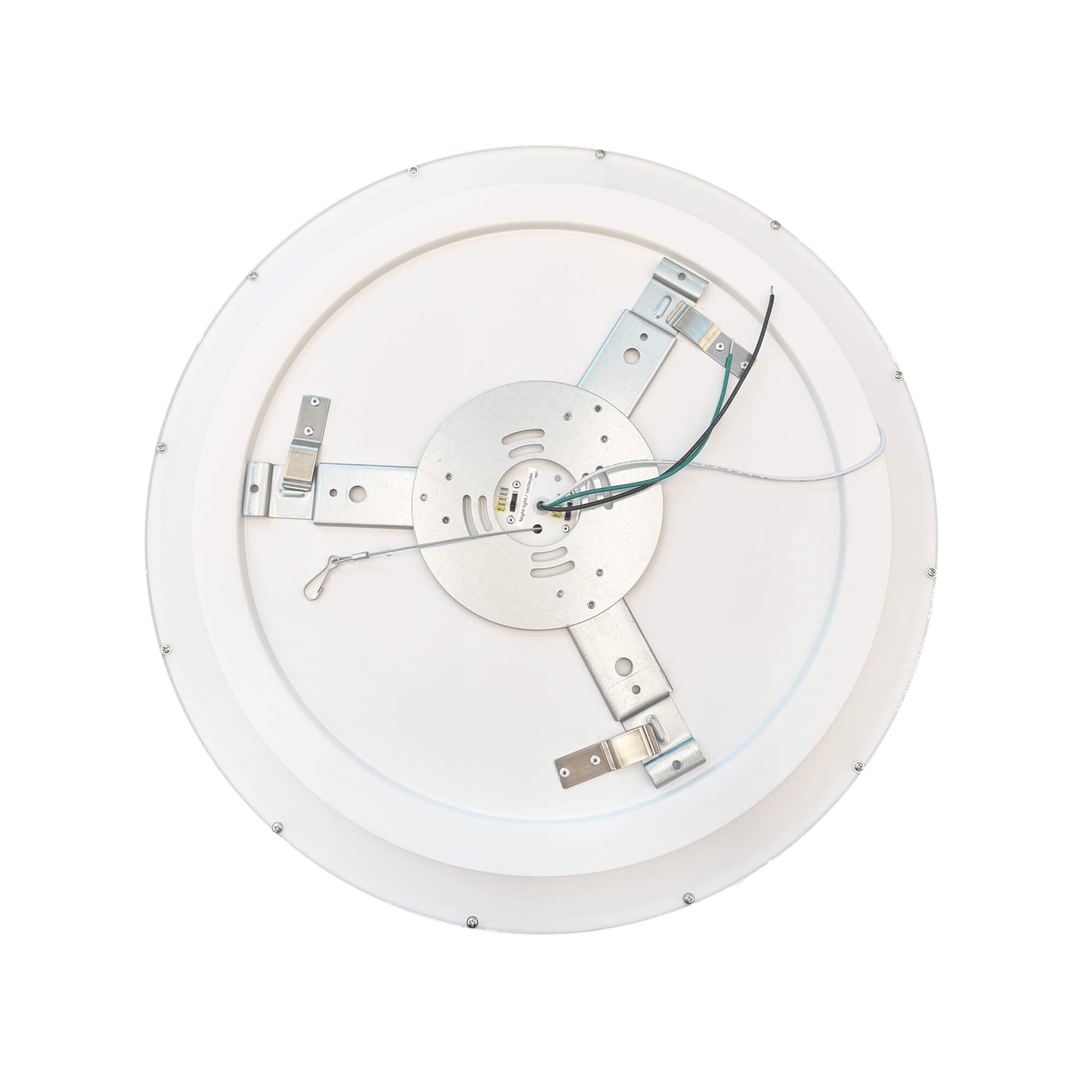 Plafonnier double 21 po — 5CCT, Noir