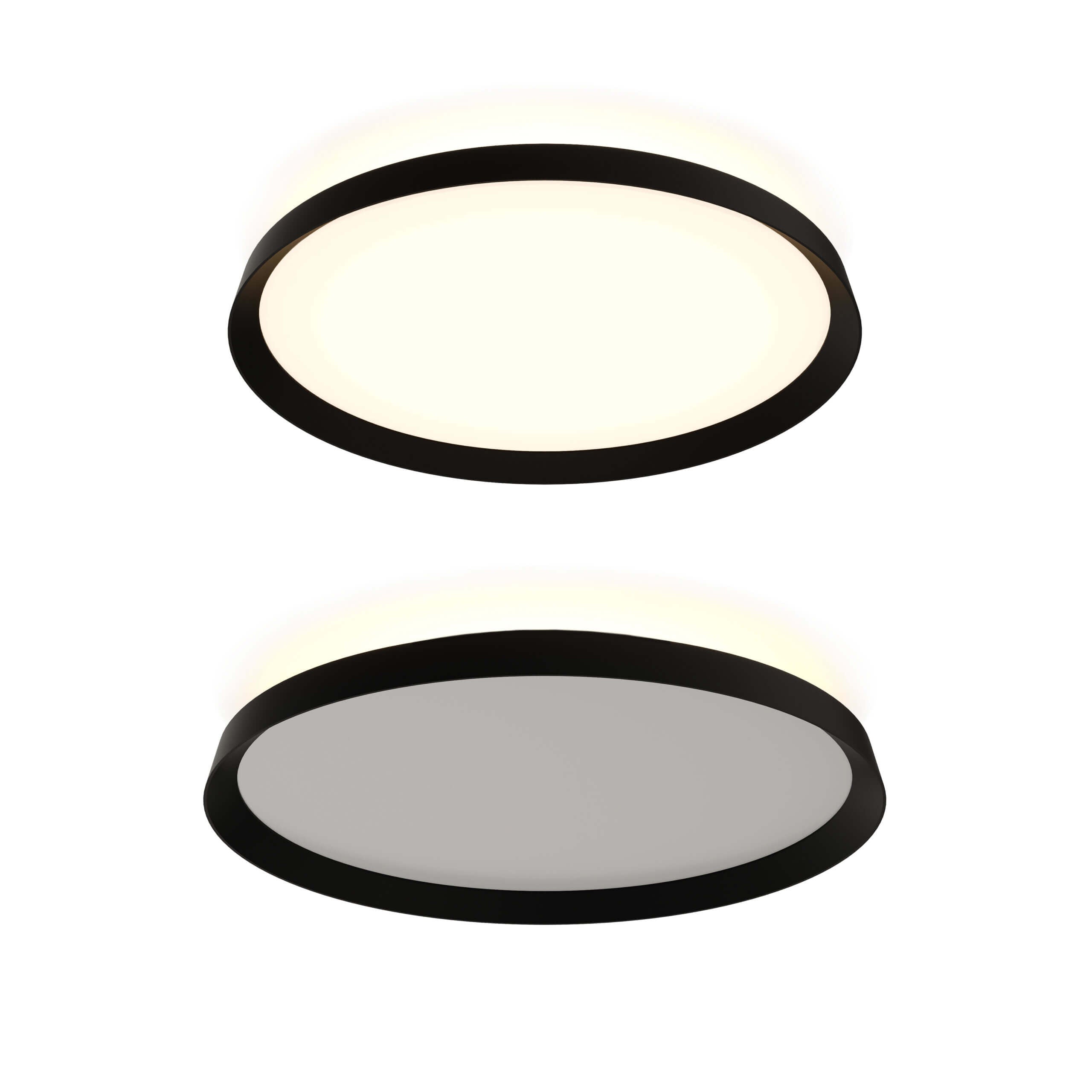 Plafonnier double 21 po — 5CCT, Noir