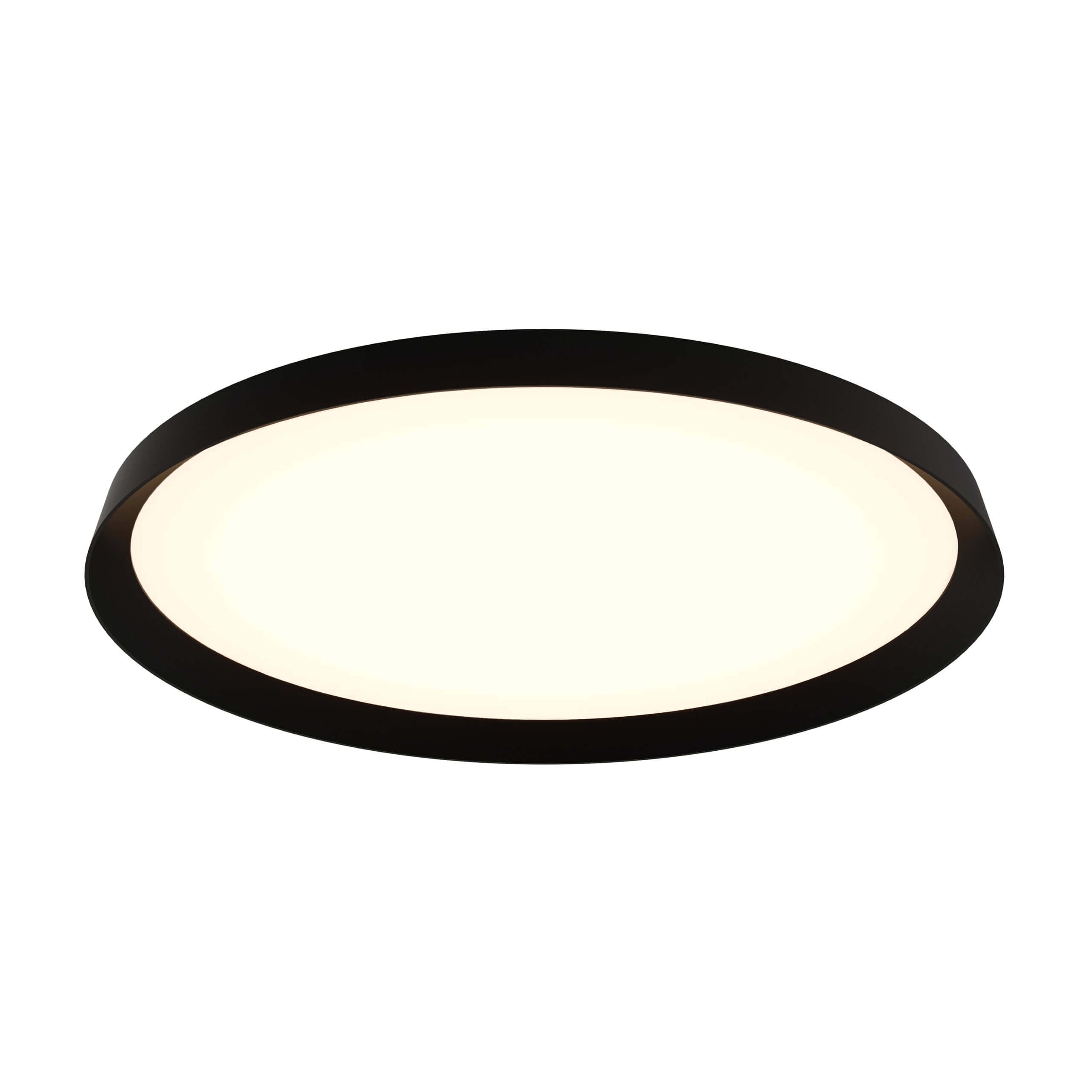 21in Dual-Light Flush Mount, 5CCT - Black