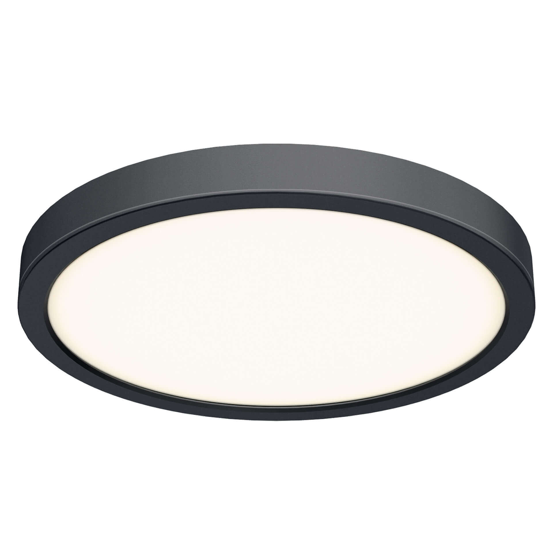 CFLEDR18-CC – Round LED flushmount – Noir / Black