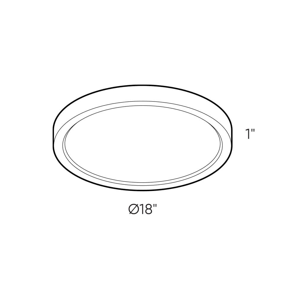 Round LED flushmount