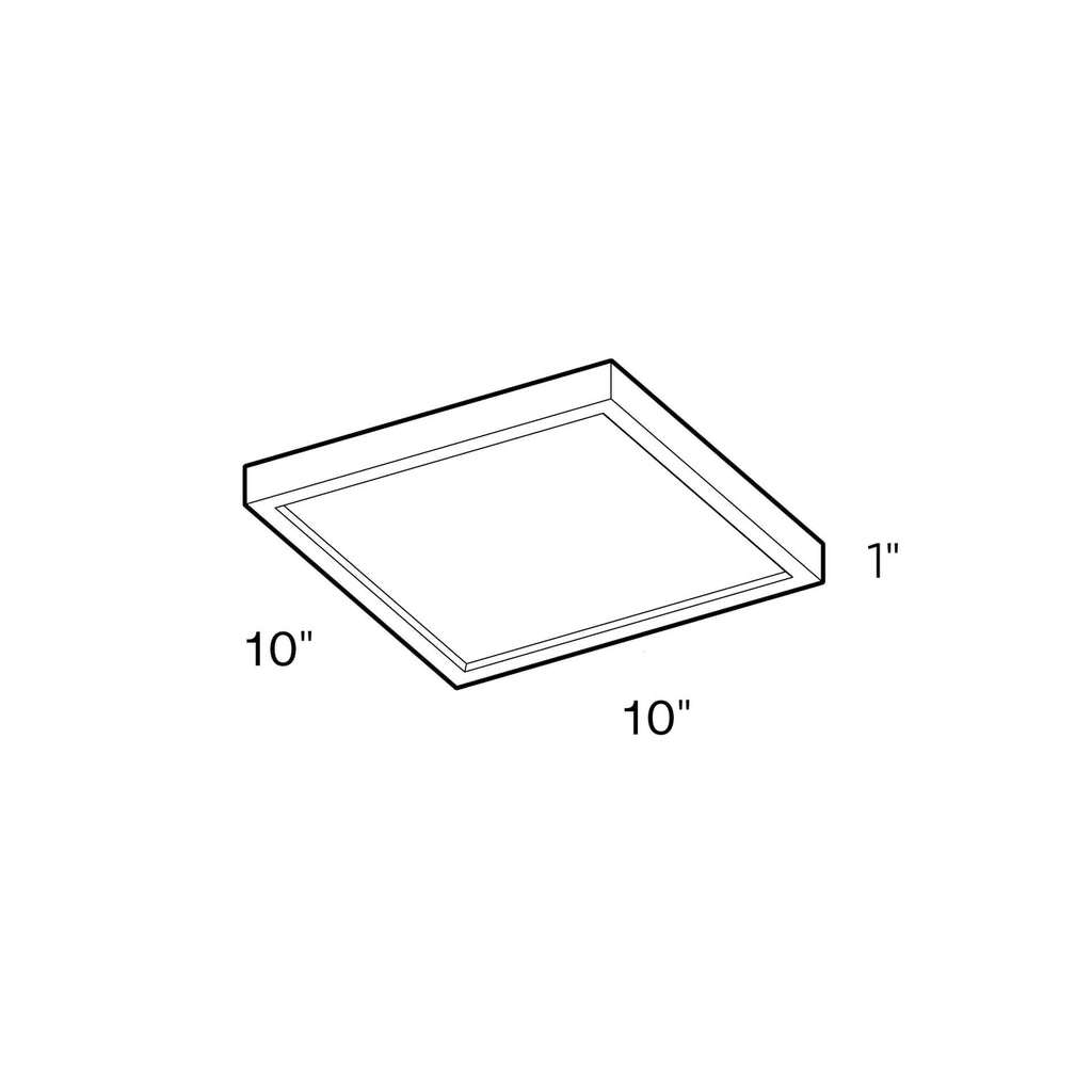 Square LED flushmount