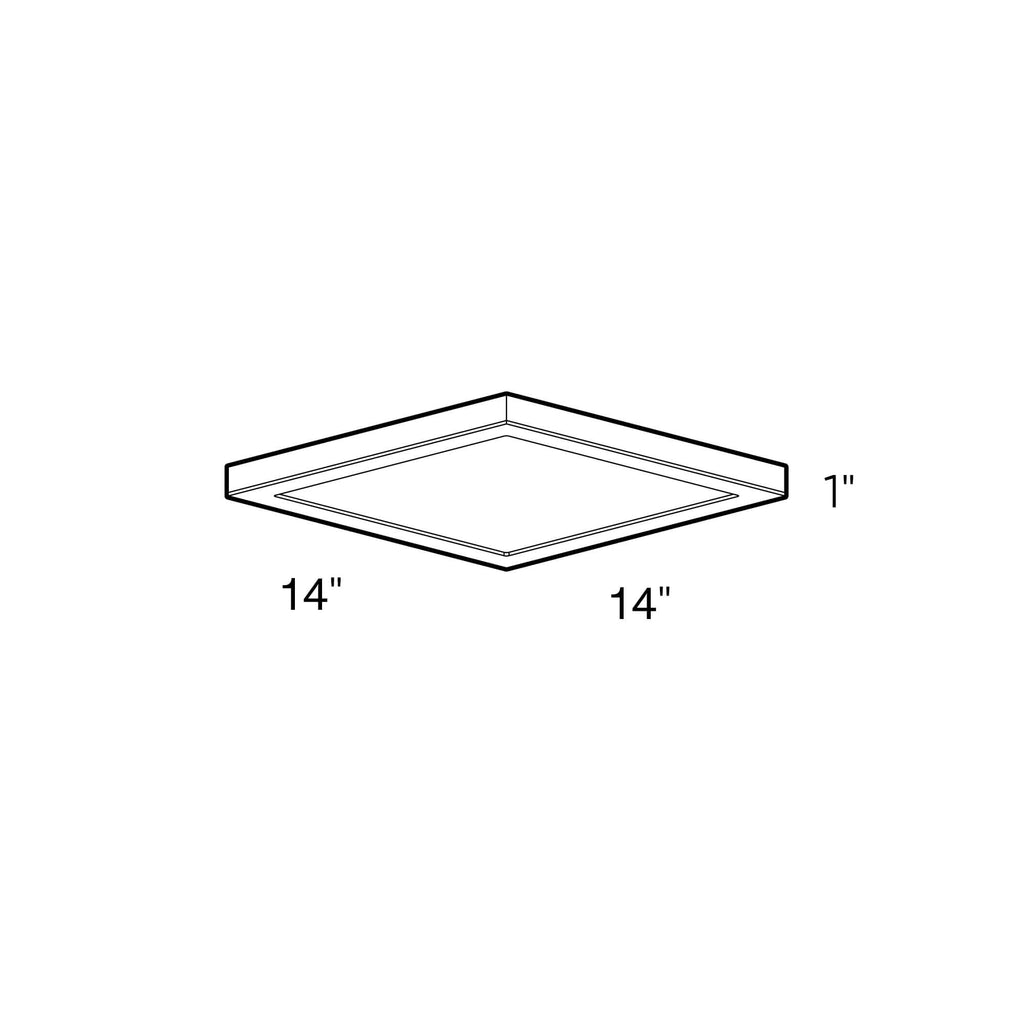 Square LED flushmount