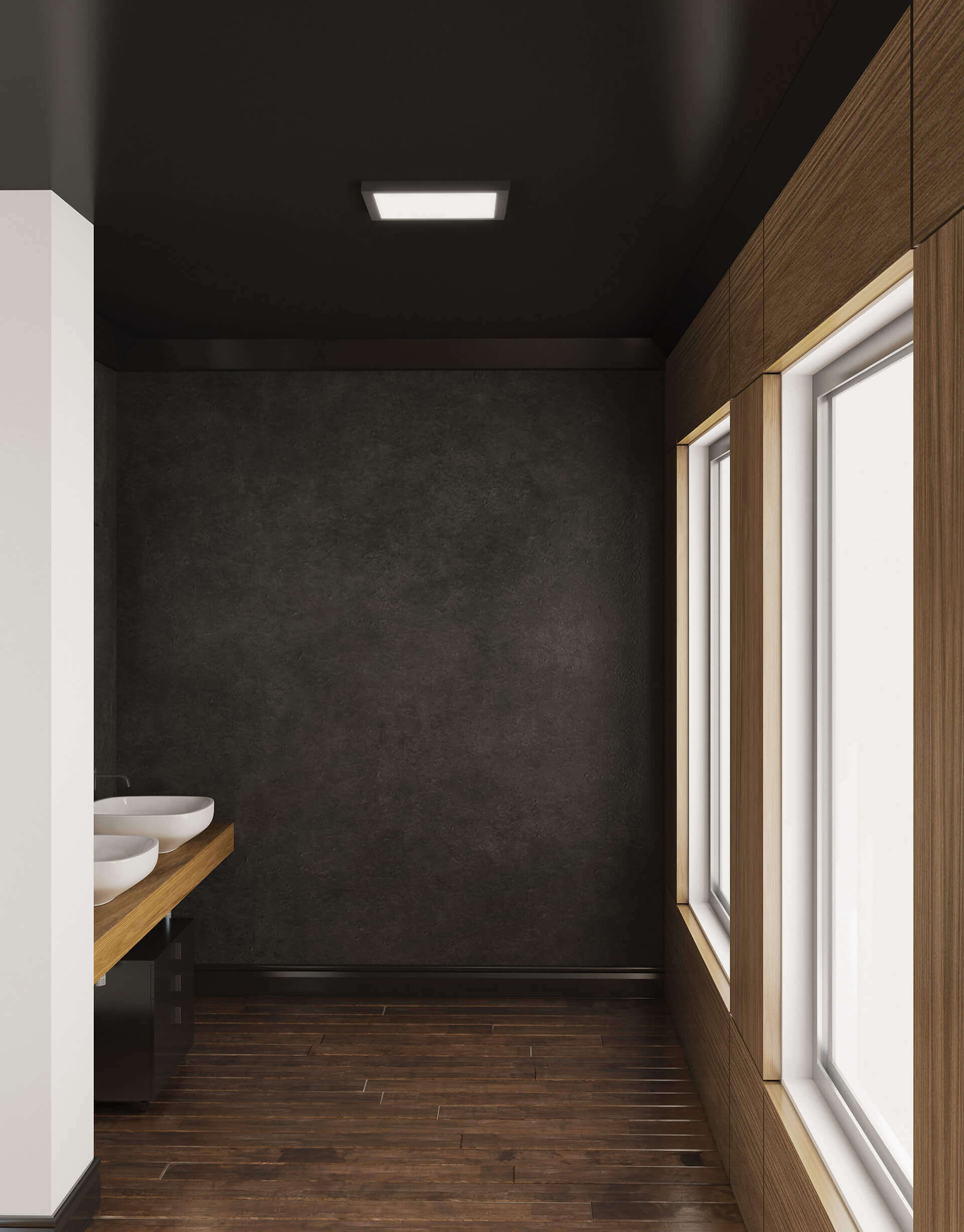 Square LED flushmount