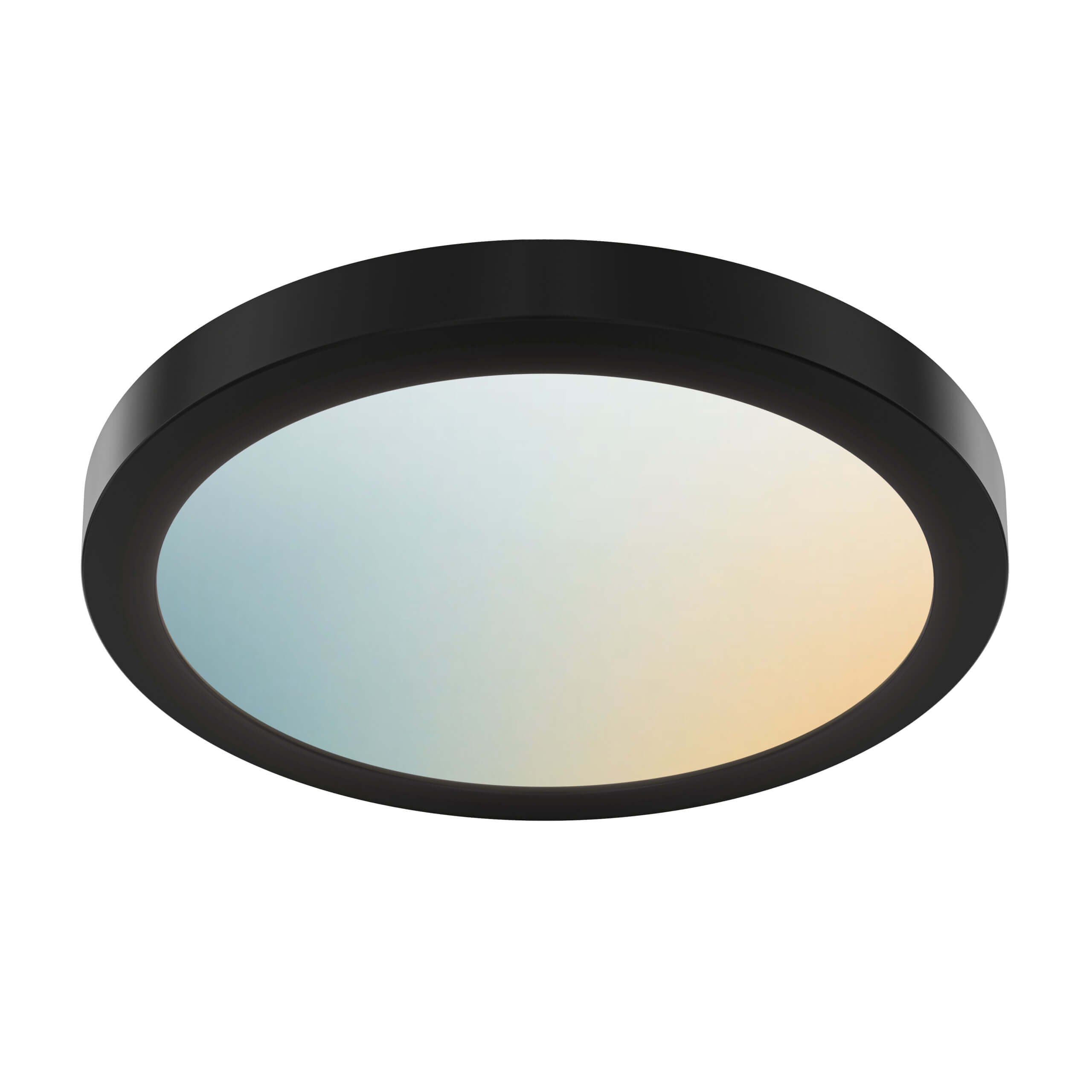 Smart 12in Flush Mount, RGB+CCT, BLE mesh - White