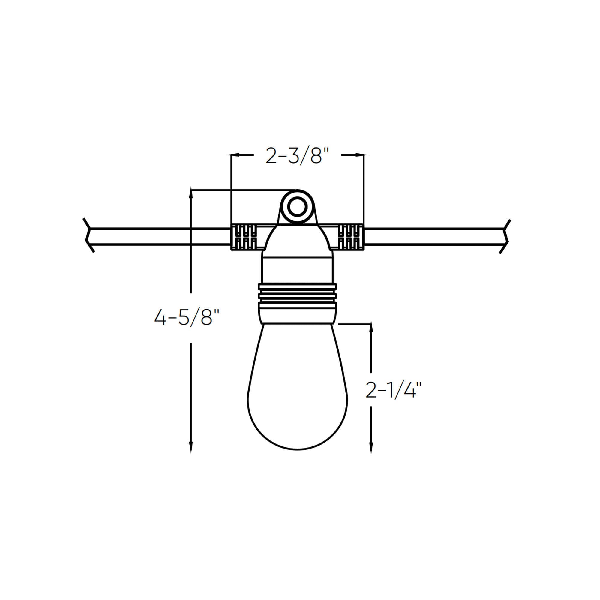 DALS CONNECT PRO Smart outdoor string light RGB+CCT 48', 15 Lights