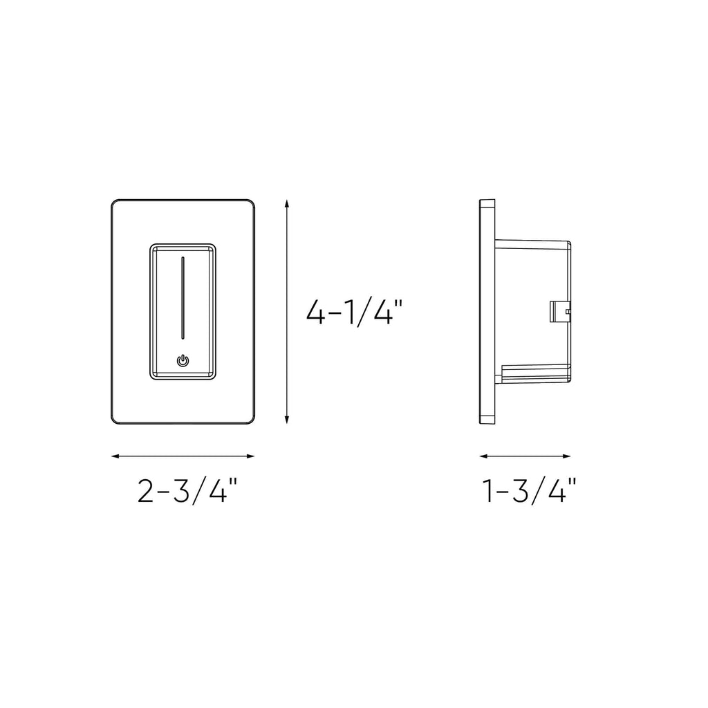 Dimmer with integrated driver, 120 AC,24VDC, 48W